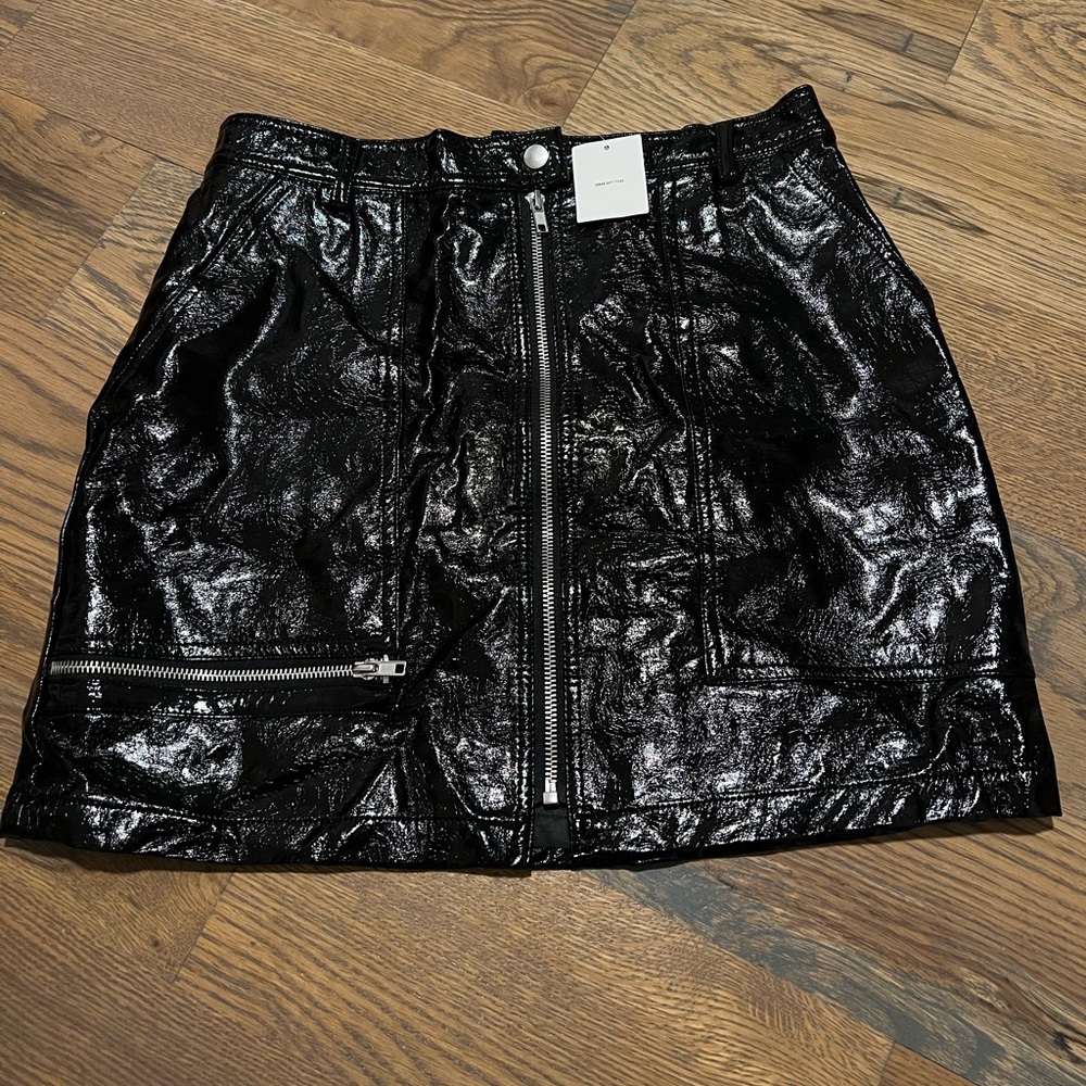 Urban Outfitters Black Leather Skirt